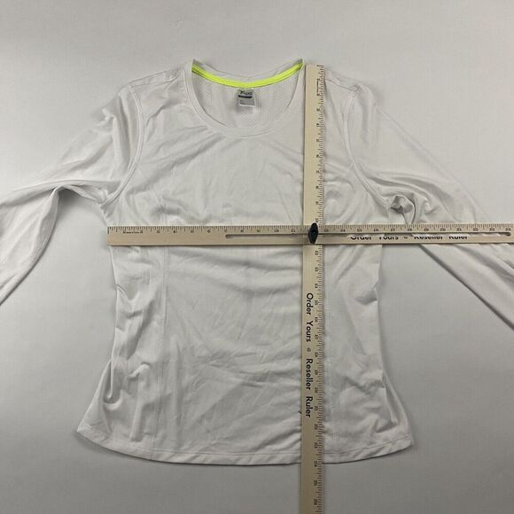 Old Navy Active Go-Dry White Running Lightweight Long Sleeve Mesh T-Shirt Sz S - Picture 2 of 9